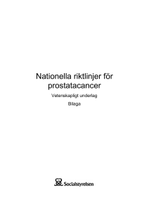 Nationella riktlinjer för prostatacancer