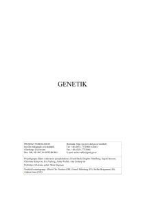genetik - Göteborgs universitet
