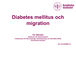 Diabetes mellitus och migration