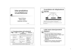 Icke-produktiva virusinfektioner - GUL