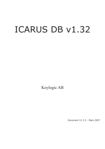 Icarus DB manual