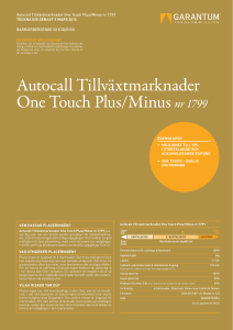 Autocall Tillväxtmarknader One Touch Plus/Minus nr 1799