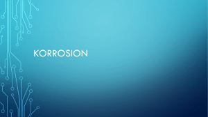 korrosion - NO på Kristinedalskolan