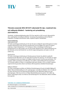 Läkemedel för djur, maskinell dos och sällsynta tillstånd