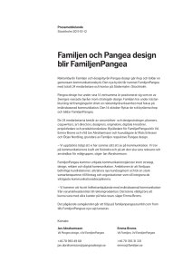 Familjen och Pangea design blir FamiljenPangea