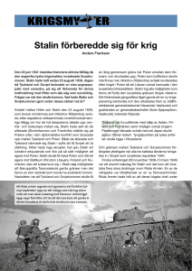 Stalin förberedde sig för krig