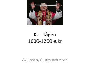 Korstågen -Johan Gustav Alrvin