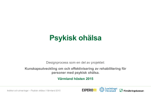 Psykisk ohälsa - Landstinget i Värmland