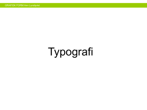 Grafisk form_typografi