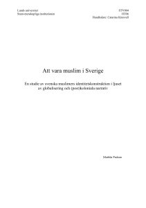 Att vara muslim i Sverige - Lund University Publications