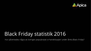 Black Friday statistik 2016 2016