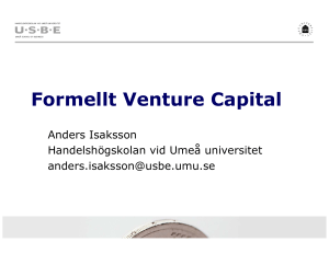 Formellt Venture Capital
