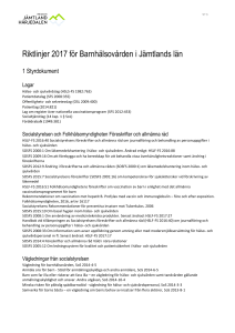 Riktlinjer 2017 Barnhälsovården i Jämtlands län - Centuri