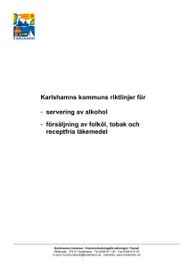 Riktlinjer - Karlshamns Kommun