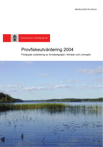 Provfiskeutvärdering 2004