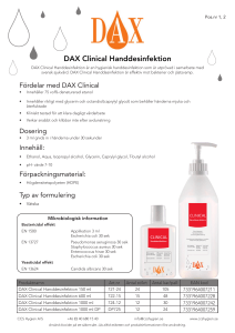 DAX Clinical Handdesinfektion