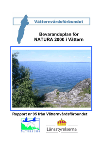 Bevarandeplan för NATURA 2000 i Vättern