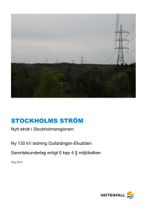 STOCKHOLMS STRÖM - Vattenfall Eldistribution