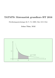 TATM79: Matematisk grundkurs HT 2016