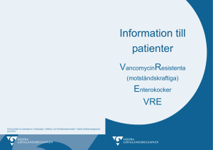 patientinformation VRE