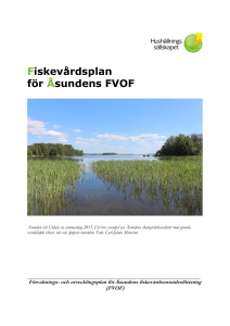 Fiskevårdsplan för Åsundens FVOF