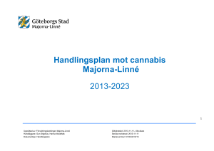 Handlingsplan mot cannabis i Majorna-Linné 2013 - 2023