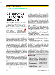osteoporos – en ärftlig sjukdom