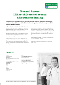 Kurant Access Läkar-sköterskebaserad hälsoundersökning