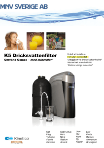 K5 Dricksvattenfilter