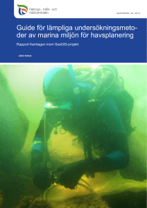 Guide för lämpliga undersökningsmetoder av marina miljön för