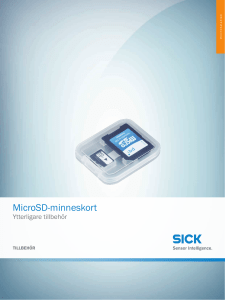 Ytterligare tillbehör MicroSD-minneskort, Onlinedatablad