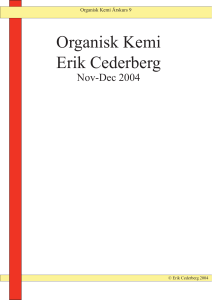 Organisk Kemi Erik Cederberg
