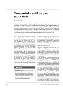 Terapeutiska antikroppar mot cancer