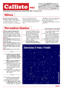 Callisto #67 - Norrköpings Astronomiska Klubb