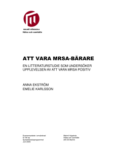 att vara mrsa-bärare