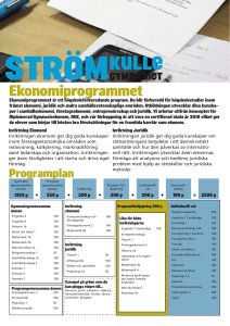 Ekonomiprogrammet - Bengtsfors kommun