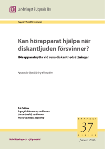 Kan hörapparat hjälpa när diskantljuden försvinner?