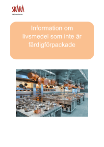 Information om livsmedel som inte är färdigförpackade