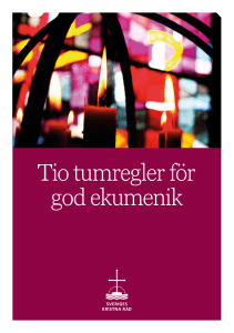 Tio tumregler för god ekumenik