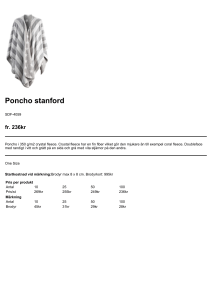 Poncho stanford - Profilprodukter