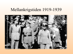 Mellankrigstiden 1919-1939