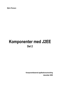 Komponenter med J2EE