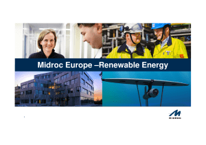 Midroc Europe –Renewable Energy