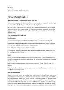 Verksamhetsplan 2011 - Västerorts kvinnojour