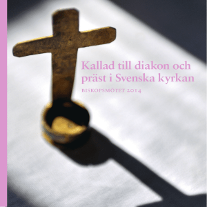 Kallad till diakon och präst i Svenska kyrkan