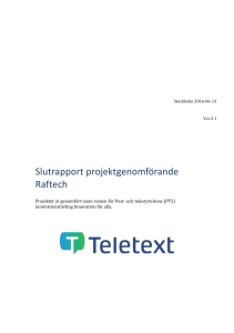 Slutrapport - Teletext.se