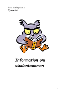 Information om studentexamen