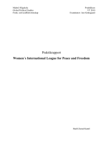 Praktikrapport Women´s International League for