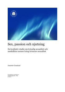 Sex, passion och njutning