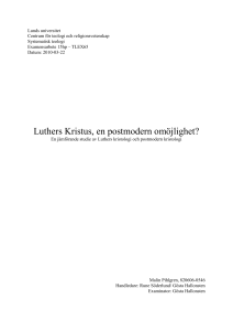 Luthers kristologi - Lund University Publications